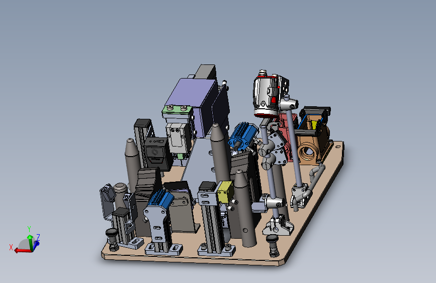 screwing-basic-machine螺纹检测设备3D图纸 Solidworks设计
