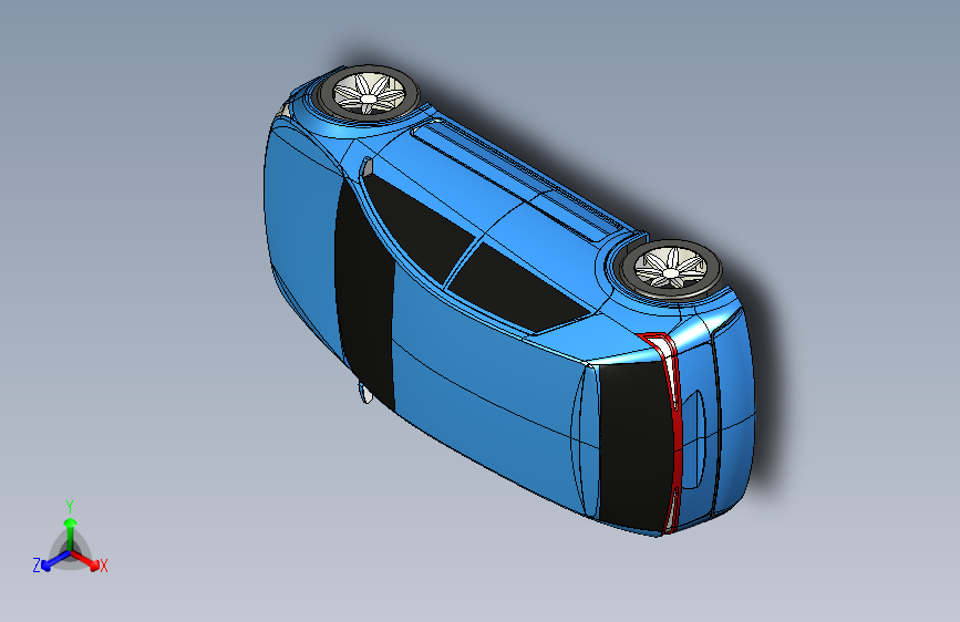 MEHRSAM轿车模型3D图纸 IGS格式