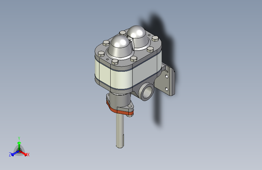 gear-pump简易齿轮泵模型3D图纸 STP格式