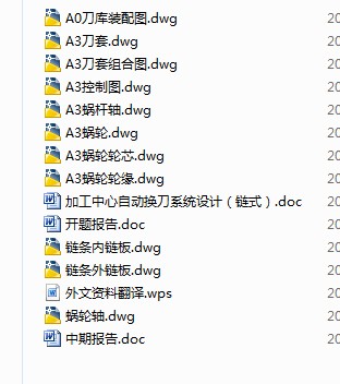加工中心自动换刀系统设计(链式)
