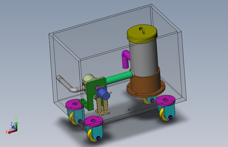 液体回收装置三维solidworks图+CAD图纸