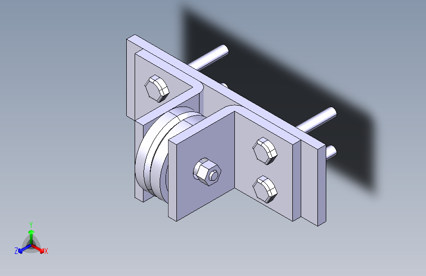 Catia v5的轮子支撑组件
