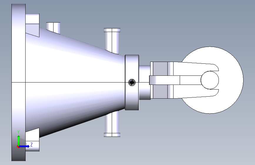 Catia v5拼装件 左侧视图