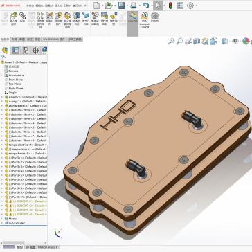 氢燃料电池设计3D模型三维Solidworks图纸建模素材含参数可编辑