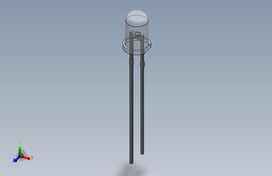 LED 5mm 白色 模型
