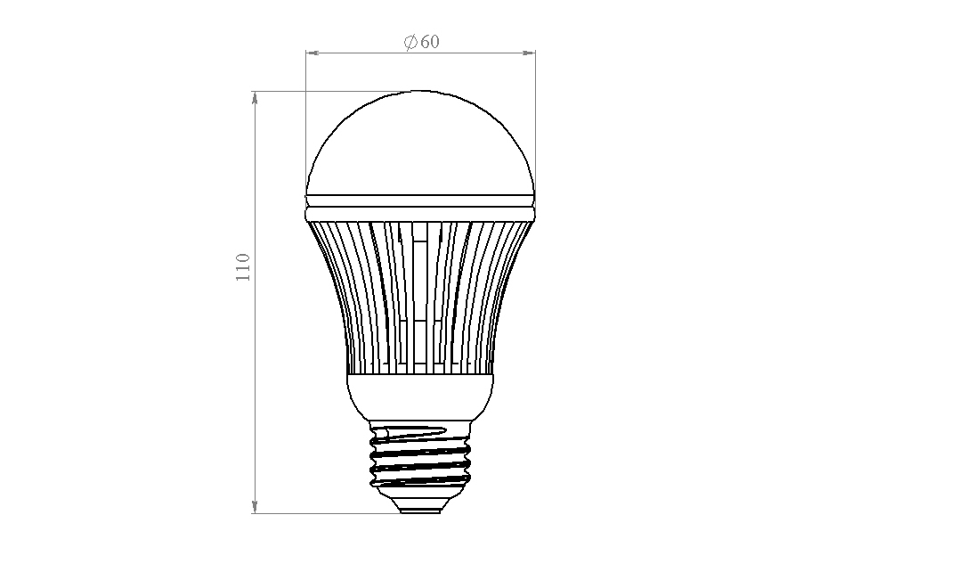 LED灯泡模型