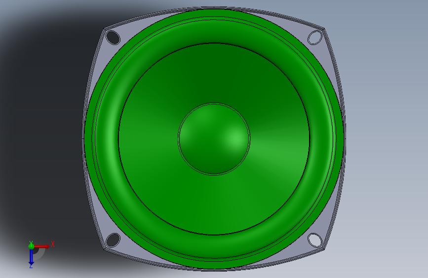 扬声器 120mm 俯视图