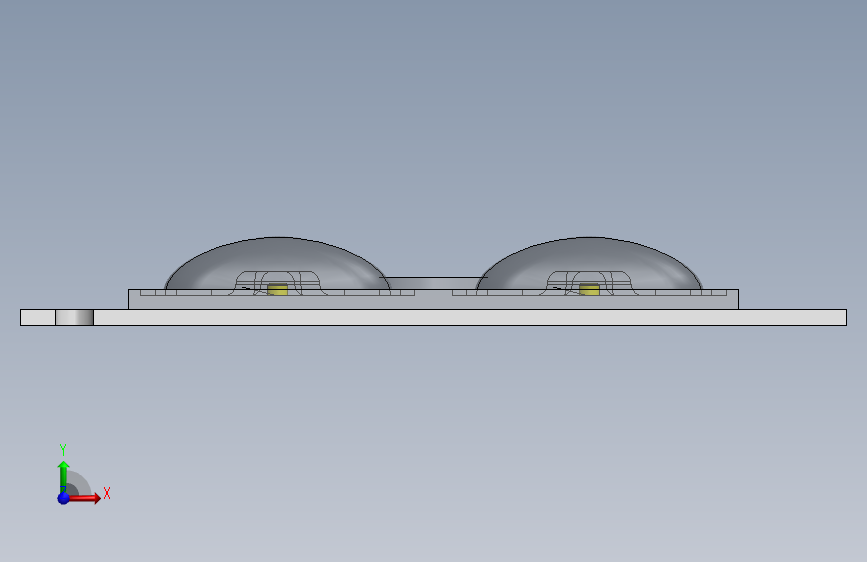 LED 镜头 正面视图