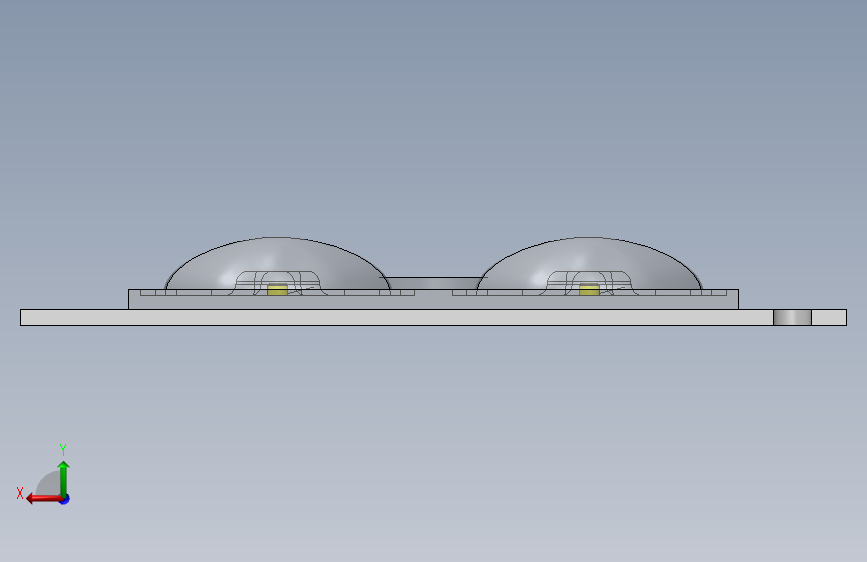 LED 镜头 背面视图