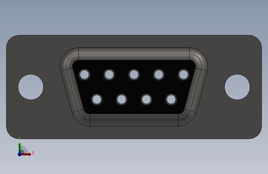 DB9 模型设计_SOLIDWORKS 2015_模型图纸下载 – 懒石网