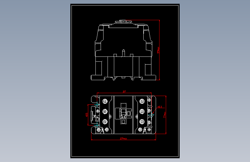 NC7-4011～6511交流接触器外形安装尺寸图202204