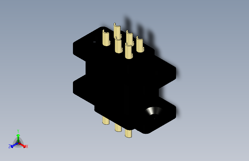 5A连续或10A峰值的JY6P 6针连接器