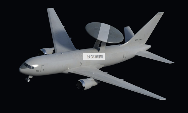 美国E767预警机三维模型CAD-- 1553270-2000
