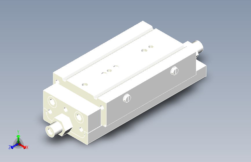MXQ20 气动滑台（循环式直线导轨）双缸型[MXQ20A-50-ZA3]