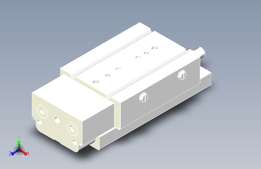 MXQ20 气动滑台（循环式直线导轨）双缸型[MXQ20A-30-ZH1]