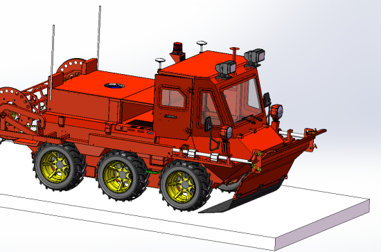 全地形六轮型山猫6&times;6草原灭火车