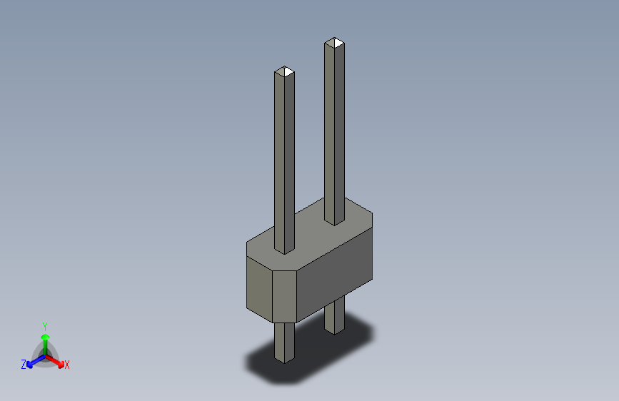 2.54 pitch dual pin