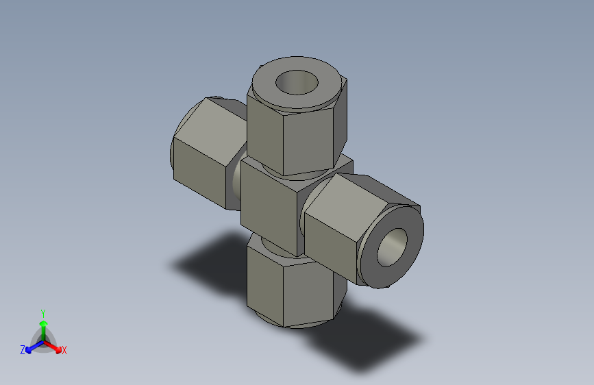 2分-8mm  扩管四通