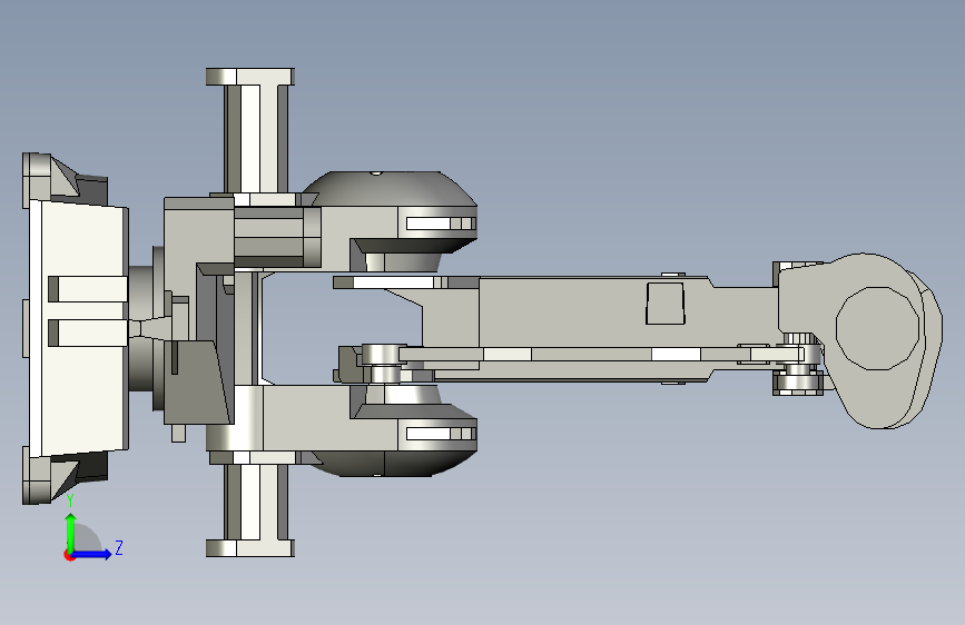 ABB机器人IRB2400-10六轴负重12KG工作范围1.5M抛光切割机械臂 左侧视图