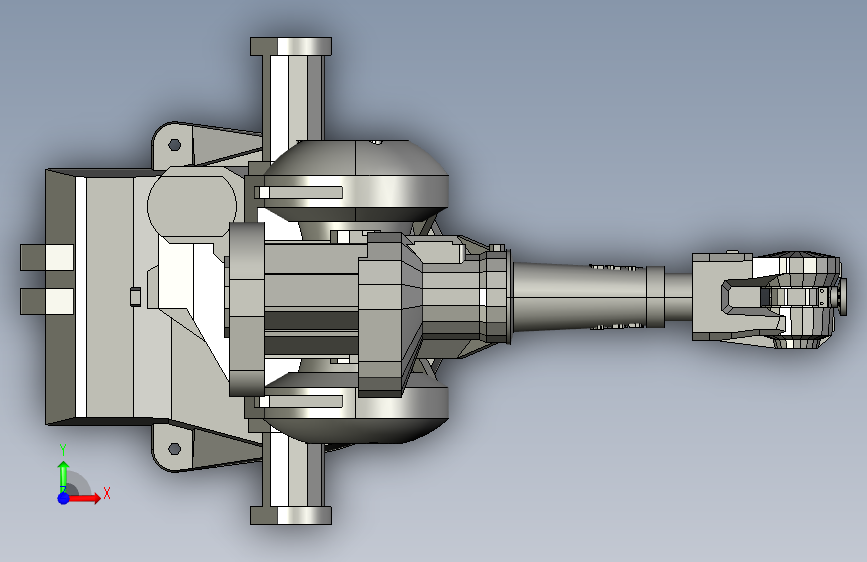 ABB机器人IRB2400-10六轴负重12KG工作范围1.5M抛光切割机械臂 正面视图