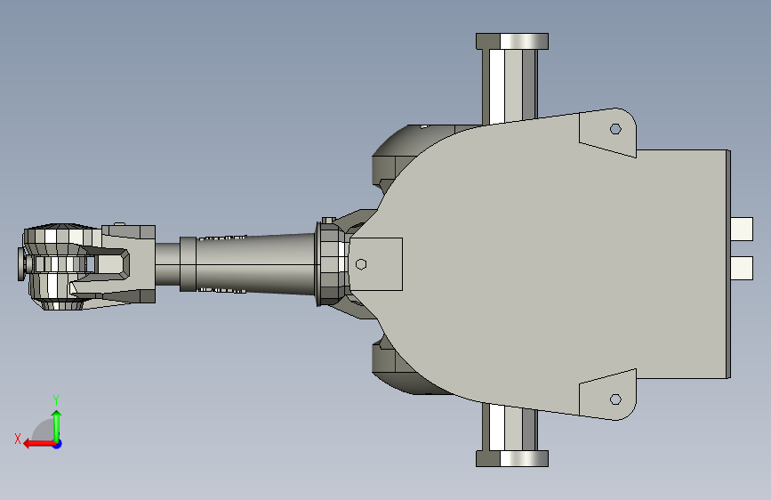 ABB机器人IRB2400-10六轴负重12KG工作范围1.5M抛光切割机械臂 背面视图