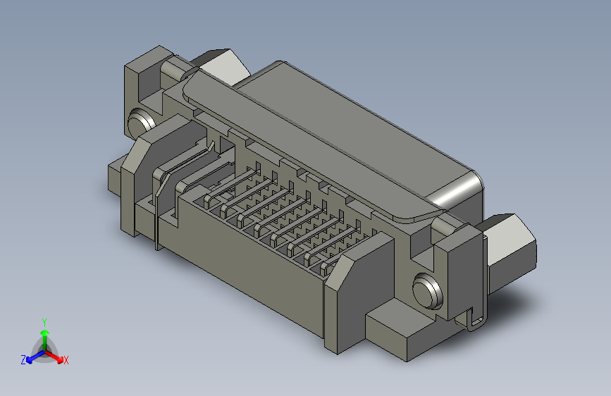 DVI female angled connector
