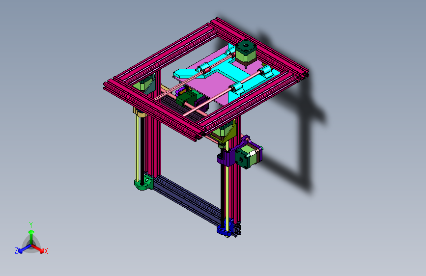 diy简易迷你桌面3D打印机