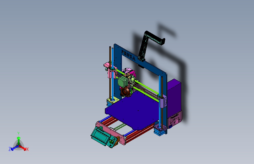 MK3加热头风扇冷却3d打印机
