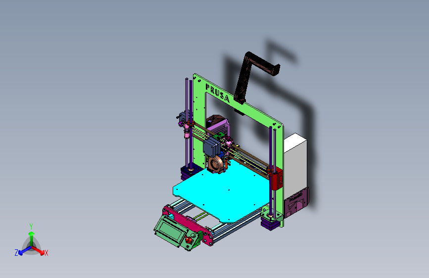 步进驱动器丝杆传动3d打印机