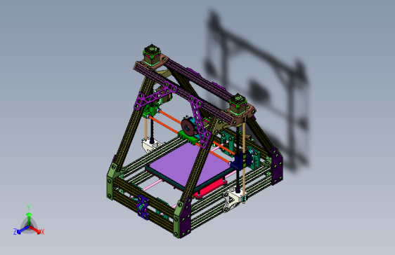 个人Mendel开源3D打印机