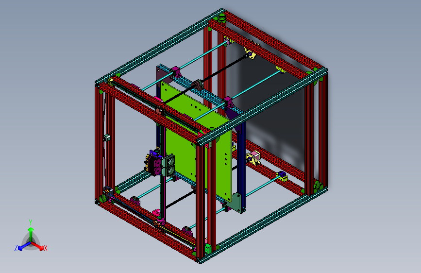 混色FDM3d打印机