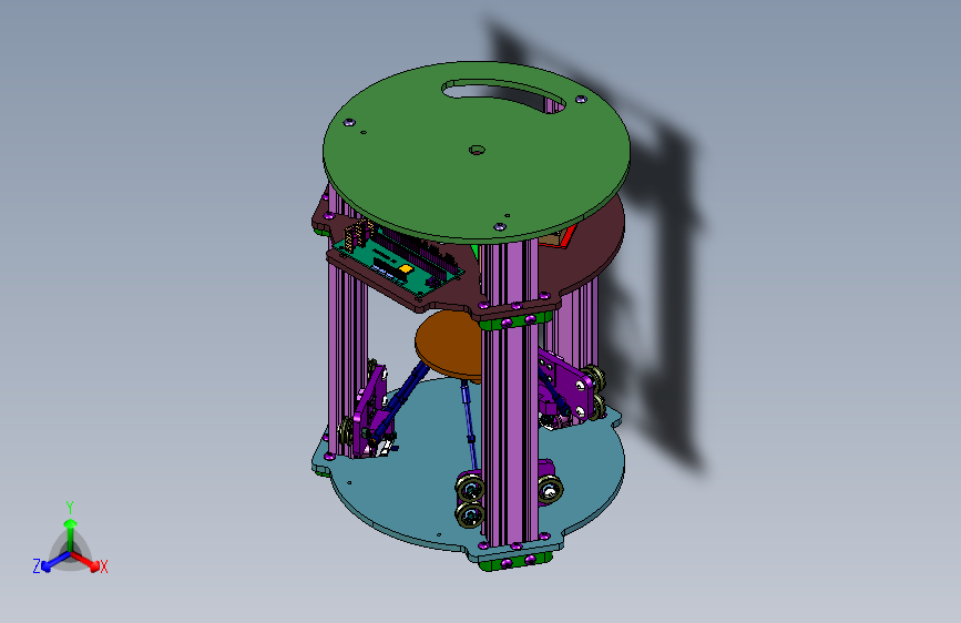 结构简洁小巧低廉的3D打印机