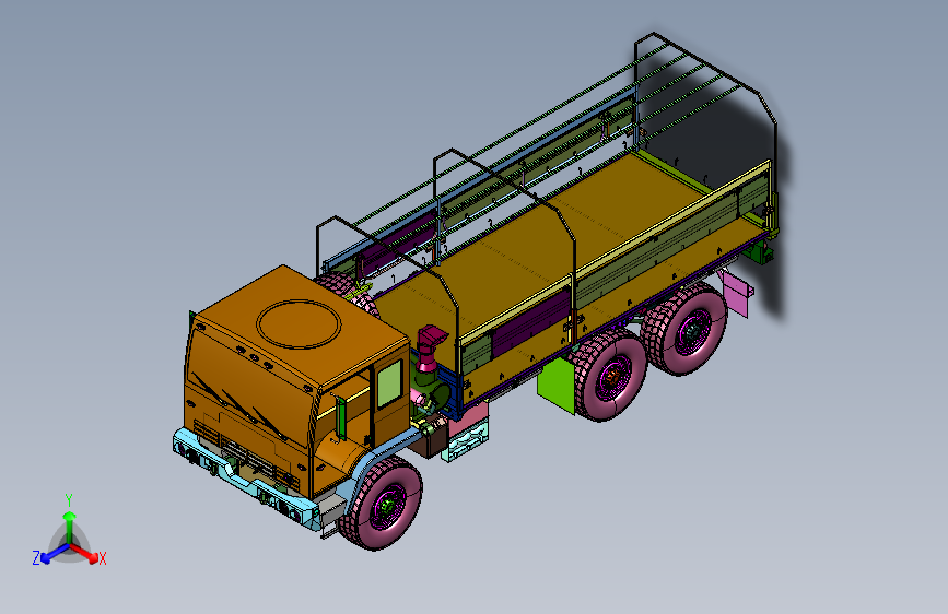 美军系列6×6多用途M1083重卡