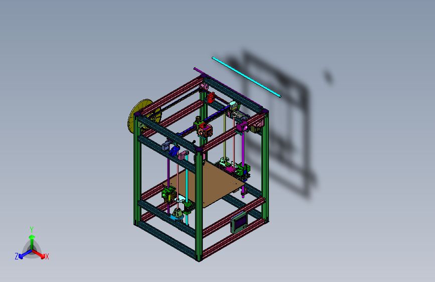 免调平立方高速3D打印机