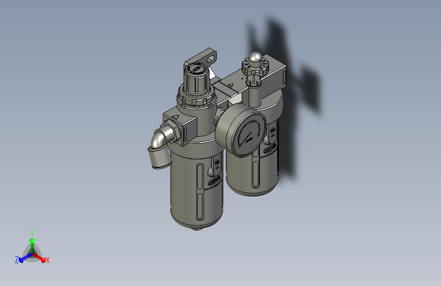 搅拌站气动元件气源处理器BFC4000油水分离器