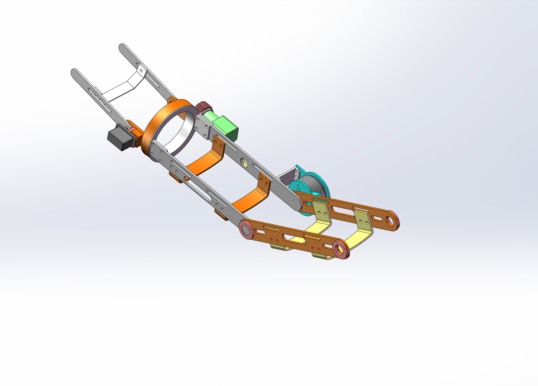康复机械臂结构设计-骨骼康复训练(含三维SolidWorks+说明书)