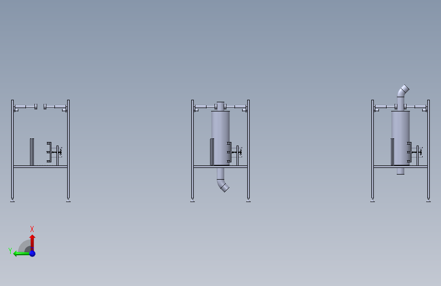 汽车消声器的焊接工装夹具