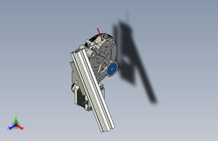 dag齿轮带式挤出机结构3D图纸 STEP IGES格式