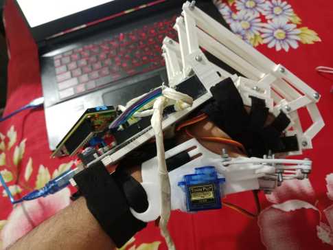 Hand+ekoskeleton简易手掌外骨骼结构3D图纸+Solidworks设计