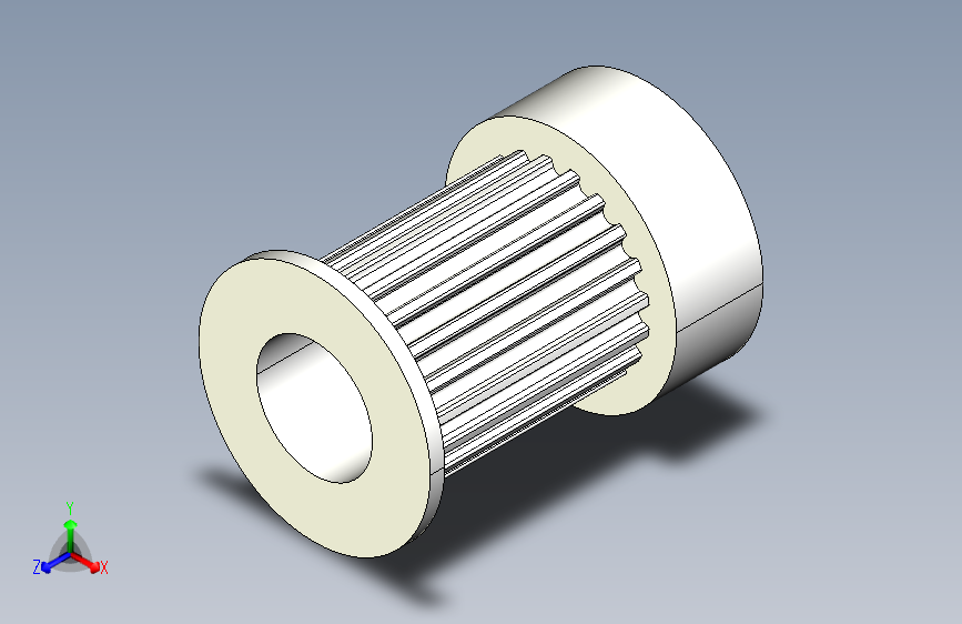 GT2 20T 15mm 皮带轮--stp sw stl