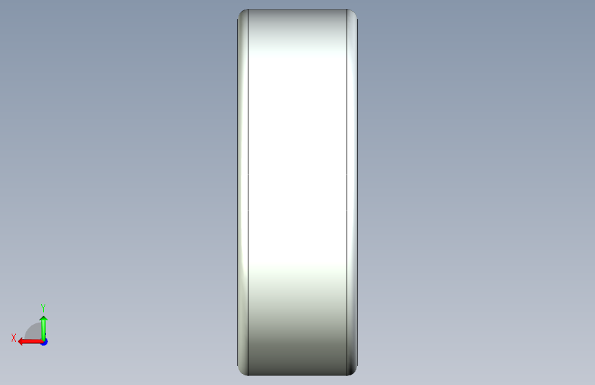 深沟球轴承6301-2RZ 背面视图
