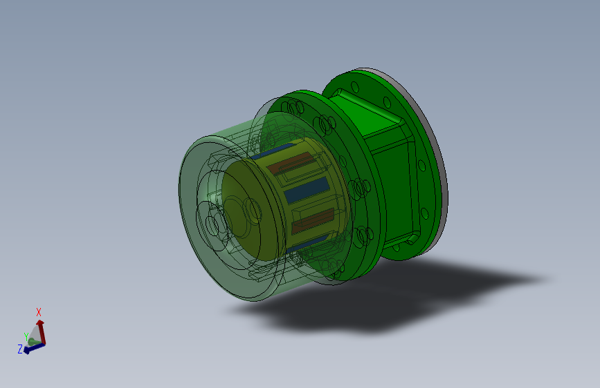 磁耦合步进电机驱动器结构3D图纸+Solidworks设计