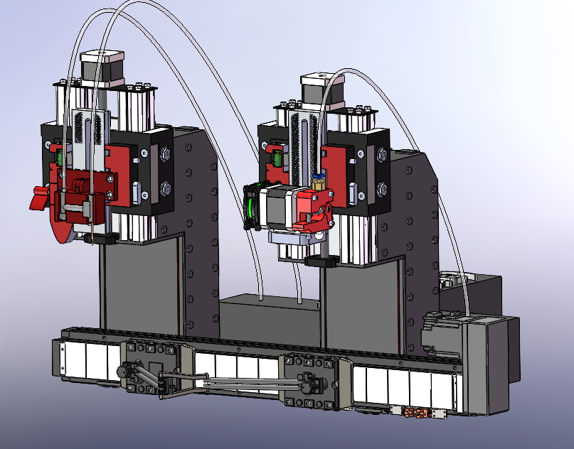 人造血管双打印机3D数模图纸+STEP格式