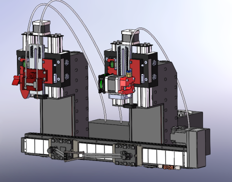 人造血管双打印机3D数模图纸+STEP格式