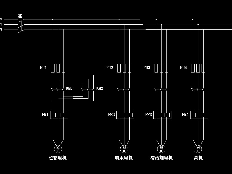 基于PLC的自动洗车系统设计（含7张CAD图纸+说明书）