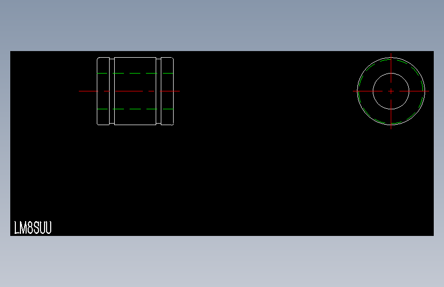 LM8SUU直线轴承.dxf