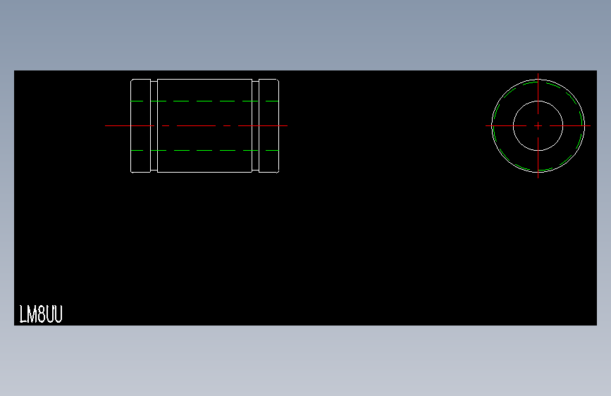 LM8UU直线轴承.dxf