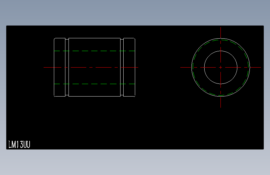 LM13UU直线轴承.dxf