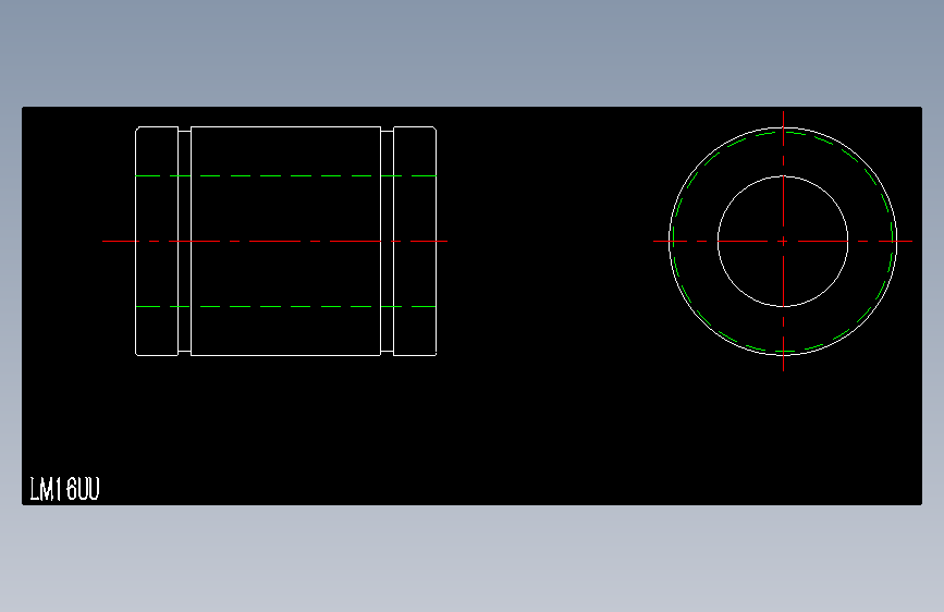 LM16UU直线轴承.dxf