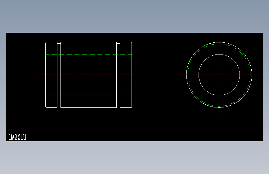 LM20UU直线轴承.dxf
